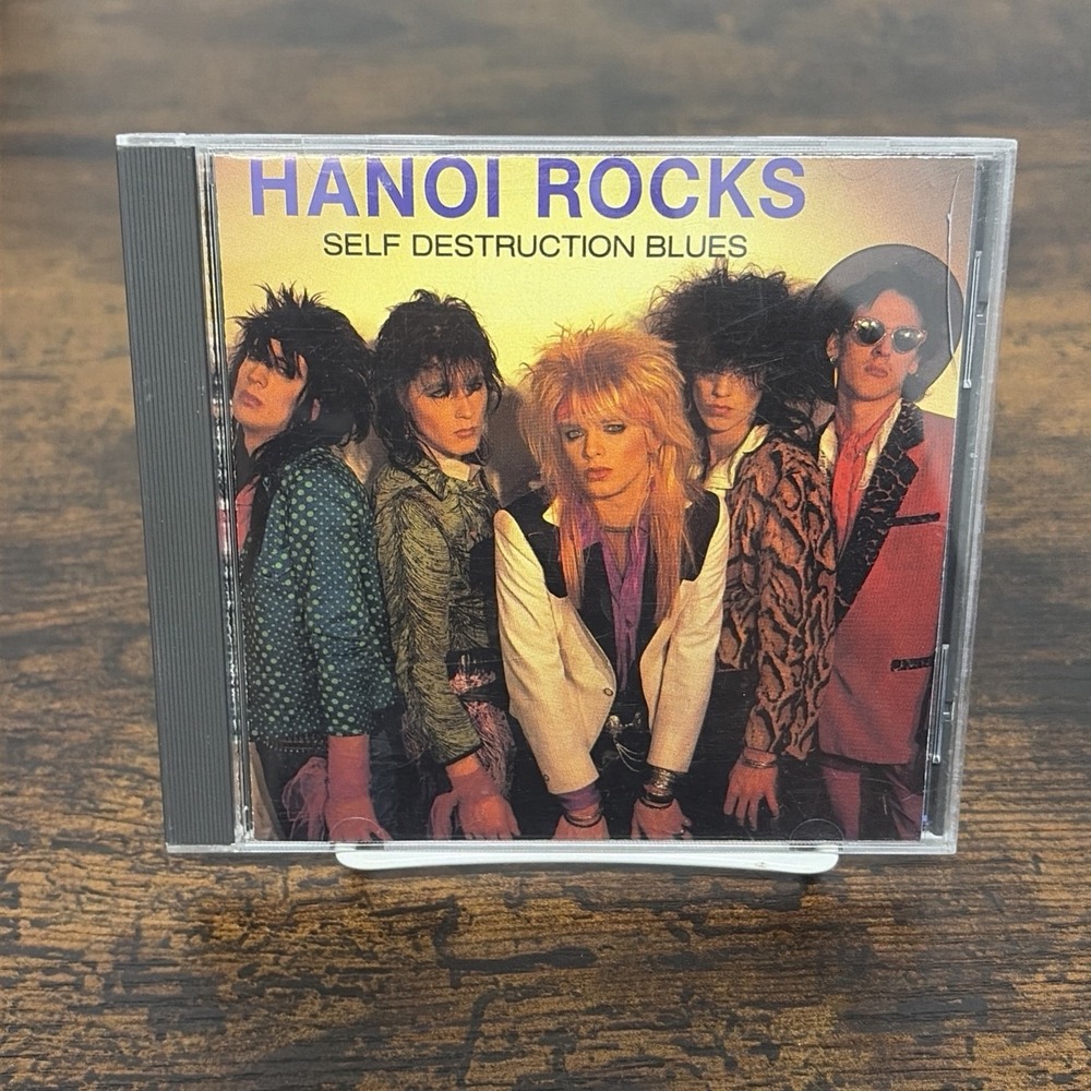 HANOI ROCKS Self Destructive Blues CD 1989 Cafe Avenue RARE OOP HTF 80 GLAM ROCK